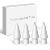 Picture of Replacement Tips for Apple Pencil 2nd Gen/1st Gen/USB-C/Apple Pencil Pro,No Wear Out Apple Pencil Tips,Metal Pencil Nibs for Precise Control-Pen Like 0.78mm Longer Tips for iPad Pencil-(4 Pack)
