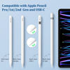Picture of Replacement Tips for Apple Pencil 2nd Gen/1st Gen/USB-C/Apple Pencil Pro,No Wear Out Apple Pencil Tips,Metal Pencil Nibs for Precise Control-Pen Like 0.78mm Longer Tips for iPad Pencil-(4 Pack)