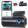 Picture of GKU Dash Cam Front and Rear Camera, 4K+1080P Dual Dashcams for Cars with 64GB SD Card, 5GHz WiFi & App Control, Night Vision, Parking Mode, G-Sensor, Loop Recording,WDR,170° Wide Angle