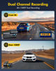 Picture of GKU Dash Cam Front and Rear Camera, 4K+1080P Dual Dashcams for Cars with 64GB SD Card, 5GHz WiFi & App Control, Night Vision, Parking Mode, G-Sensor, Loop Recording,WDR,170° Wide Angle