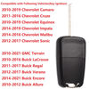Picture of Remote Flip Key Fob Replacement Fits for Chevy Cruze Equinox Camaro Malibu Sonic Impala Buick LaCrosse Regal Verano Encore Allure GMC Terrain 2010-2021 Keyless Entry Remote Control OHT01060512 Set 1