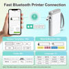 Picture of Nelko Label Maker Machine with Tape, P21 Bluetooth Label Printer, Wireless Mini Label Makers with Multiple Templates for Organizing Office Home, White, 1 Pack