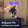 Picture of Tile by Life360 Mate (2024) Bluetooth Tracker, Keys Finder and Item Locator for Keys, Bags and More. Phone Finder. Both iOS and Android Compatible. 4-Pack (Black)