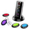 Picture of Reyke Key Finder, 80dB+ RF Item Locator Tags with 131ft. Working Range, Wireless Remote Tracker for Wallet, Phone, Glasses, Pet, 1 RF Transmitter & 4 Receivers