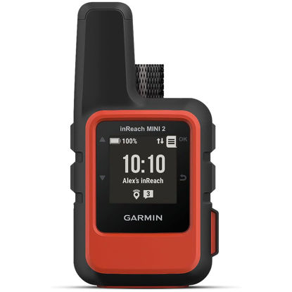 Picture of Garmin inReach Mini 2, Lightweight and Compact Satellite Communicator, Hiking Handheld, Orange - 010-02602-00