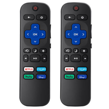 Picture of (Pack of 2) Replacement Remote Control Compatible for Roku TV,for TCL Roku/for Hisense Roku/for Onn Roku(Not for Roku Stick,Box and Players)
