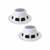 Picture of Pyle 6.5 Inch Dual Marine Speakers - 2 Way Waterproof and Weather Resistant Outdoor Audio Stereo Sound System with 200 Watt Power, Poly Carbon Cone and Butyl Rubber Surround - 1 Pair - PLMR62 (White)