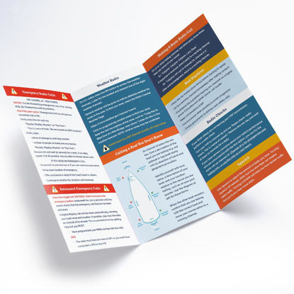 Picture of Quick Guide for VHF Radio Marine - Handy Boating Must Haves | Boating Accessory Reference for Improved Safety | Ideal Sailing Gifts | Informative, Concise and Long-Lasting | The Boat Galley