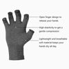 Picture of Duerer Arthritis Compression Gloves Women Men for RSI, Carpal Tunnel, Rheumatiod, Tendonitis, Fingerless Gloves for Computer Typing and Dailywork (Gray, M)