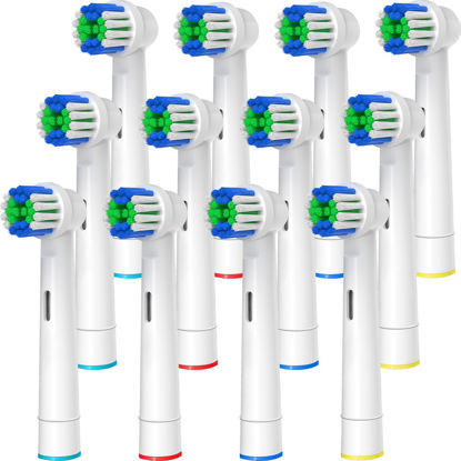 Picture of Replacement Toothbrush Heads Compatible with Oral B Braun, 12 Pcs Professional Electric Toothbrush Heads Brush Heads Compatible with Oral B Replacement Heads Refill 7000/Pro 1000/9600/500/3000/8000