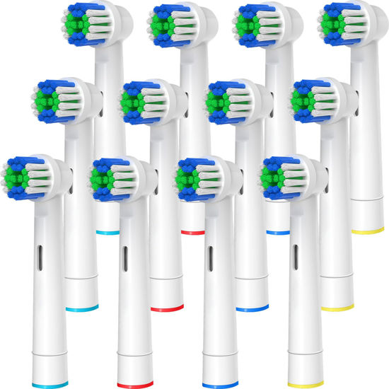 Picture of Replacement Toothbrush Heads Compatible with Oral B Braun, 12 Pcs Professional Electric Toothbrush Heads Brush Heads Compatible with Oral B Replacement Heads Refill 7000/Pro 1000/9600/500/3000/8000