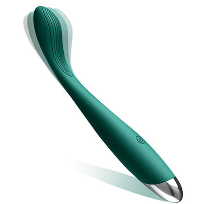 Picture of Adult Sex Toys for Women,Clitoral G Spot Vibrator with 10 Powerful Vibrating Modes,Clitoral Nipple Stimulator Finger Bullet Vibrators Waterproof Strapless on Dildo Anal Toys for Couple (Green)