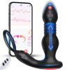 Picture of BEISAR Prostate Massager Anal Vibrator Thrusting Vibrating 7 Modes with Cock Ring Anal Plug Anal Sex Toys P Spot Massager Male Sex Toys for Men Enema Products Dildos Women Couples Remote Control