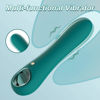 Picture of G Spot Vibrator Dildo with 10 Vibration Modes, Tuitionua Soft Silicone Powerful Vibrating Massagers for Clitoral Vagina and Anal Stimulation, Adult Sex Toys for Women or Men(Green)