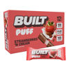 Picture of BUILT Puffs Protein Bars, Strawberries 'N Cream Puff - High Protein Bars, 15g High Protein Snacks, On-The-Go Bars with only 140 Calories, 8g Sugar, Collagen, Gluten Free, 12 Count