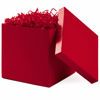 Picture of Hallmark Medium Gift Box with Lid and Shredded Paper Fill (Red 7 inch Box) for Birthdays, Graduations, Anniversaries, Christmas, Valentine's Day, All Occasion