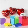 Picture of BLEWINDZ 32 Pieces Gift Bags with 32 Tissues, 8 Colors Party Favor Bags with Handles, Rainbow Gift Bags for Wedding, Birthday, Party Supplies and Gifts