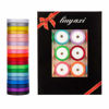 Picture of 20 Colors 100 Yard Satin Ribbon Fabric Ribbon Silk Ribbon Embellish Ribbon Rolls, 2/5" Wide 5 Yard/Roll, Ribbons Perfect for Crafts, Hair Bows, Gift Wrapping, Wedding Party Decoration and More