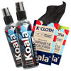 Picture of Koala Eyeglass Lens Cleaner Spray Kit | (2x) Glasses Cleaner Bottle + (2x) Microfiber Cloth | Alcohol Free Eyeglasses, Screen, and Camera Cleaning Kit | Made in USA (4 Piece Set)