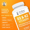 Picture of Dr. Berg D3 K2 Vitamin 5000 IU w/MCT Powder - Includes 50 mcg MK7 Vitamin K2, Purified Bile Salts, Zinc & Magnesium for Ultimate Absorption - K2 D3 Vitamin Supplement - 60 Capsules