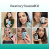 Picture of Pure Rosemary Essential Oil with Dropper - Undiluted Rosemary Oil for Hair Skin and Nails and Refreshing Aromatherapy Oil for Diffusers - Rosemary Essential Oil for Cleansing Dry Scalp Care 4oz