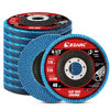 Picture of EZARC Flap Discs 40 Grit, 4 1/2 x 7/8-Inch Flap Sanding Disc, Type 29 Zirconia Grinding Wheel for Stainless Steel, Sheet Metal (10 Pack)