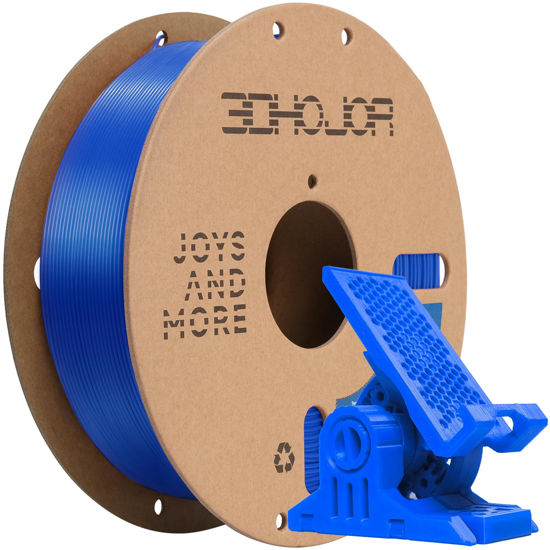 Picture of 3DHoJor PLA Pro (PLA+) Filament 1.75mm, 3D Printer Filament PLA Plus, Cardboard Spool 3D Printing Filament PLA +, Dimensional Accuracy +/- 0.03 mm-Blue,1kg