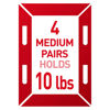 Picture of Command 15 lb & 10 lb Large and Medium Picture Hanging Strips 28 Assorted Pairs (56 Command Strips), Damage Free Hanging Picture Hangers, Wall Hanging Strips for Home Decor, White Adhesive Strips