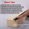 Picture of Kerf Weather Stripping Door Seal for Large Gap and Easy Installation (40 Feet, White)