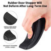 Picture of Door Stoppers, 2 Pack Premium Rubber Door Stoppers for Bottom of Door Security Rubber, Door Stopper Wedge for Carpet Heavy Duty Door