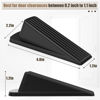 Picture of Crosize 5 Pack Door Stoppers for Bottom of Door, Premium Rubber Door Stops, Sturdy Door Wedge for Carpet, Tile, Concrete, Wood, Door Holder for Heavy Duty Door, Black