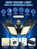Picture of HAPYLUMI LED Garage Light 200W, Super Bright Garage Lights 20000LM Garage Lights Ceiling Led with 7 Adjustable Panels 6500K Led Shop Lights Screw in E26/E27 Bulb Socket for Garage Basement Lighting