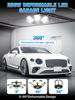 Picture of HAPYLUMI LED Garage Light 200W, Super Bright Garage Lights 20000LM Garage Lights Ceiling Led with 7 Adjustable Panels 6500K Led Shop Lights Screw in E26/E27 Bulb Socket for Garage Basement Lighting