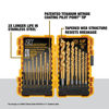 Picture of DEWALT Titanium Nitride Coated Drill Bit Set, Pilot Point, 21-Piece (DW1361)
