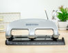 Picture of Bostitch Office EZ Squeeze 3-Hole Punch, 20 Sheet Capacity, Reduced Effort, No Jam Technology , Silver