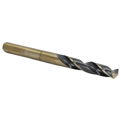 Picture of Drill America - KFDRSD9/16 9/16" Reduced Shank High Speed Steel Black & Gold KFD Drill Bit with 1/2" Shank, KFD Series
