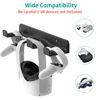 Picture of HomeMount VR Wall Mount Storage Stand Hook-for Meta/Oculus Quest 2/Quest/ Rift/ Rift S/ Valve Index/ HTC Vive/ HP Reverb G2/ Playstation VR Headsets, Gaming Controller Hanger Space Saving（Black）
