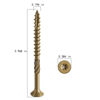 Picture of Wensilon #10 * 3" Deck Screws, (137pcs)2 lbs.Exterior Wood Screws, Rust Resistant epoxy Coated, Bronze, T25 Star Bit