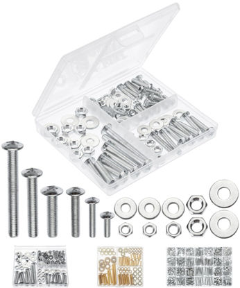 Picture of Mr. Pen- Bolts, Nuts, and Washer Assortment Kit, 113 pcs, Assorted Nuts and Bolts, Washer Kit