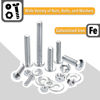Picture of Mr. Pen- Bolts, Nuts, and Washer Assortment Kit, 113 pcs, Assorted Nuts and Bolts, Washer Kit