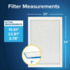 Picture of Filtrete 24x24x1 AC Furnace Air Filter, MERV 13, MPR 1900, Premium Allergen, Bacteria & Virus Filter, 3-Month Pleated 1-Inch Electrostatic Air Cleaning Filter, 2-Pack (Actual Size 23.81x23.81x0.78 in)
