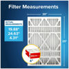 Picture of Filtrete 20x25x4, AC Furnace Air Filter, MPR 1000 DP, Micro Allergen Defense Deep Pleat, 2-Pack (actual dimensions 19.88 x 24.63 x 4.31)
