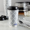 Picture of Hefty Paper Disposable Hot Cups with Lids, 16 Ounce, 20 Count