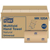 Picture of Tork Multifold Hand Towel, Natural, 100% recycled, FSC certified, Compatible with H2 Dispensers, 16 packs x 250 sheets (MK520A)