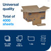 Picture of Tork Multifold Hand Towel, Natural, 100% recycled, FSC certified, Compatible with H2 Dispensers, 16 packs x 250 sheets (MK520A)