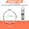 Picture of WYSIWYKA 120pcs 1/2 inch PEX Cinch Clamps Rings, 304 Stainless Steel Single Ear Hose Clamps, Pex Crimp Rings for PEX Tubing Pipe Fitting Connections