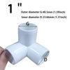 Picture of ANPTGHT 1“ Tee PVC Fitting 3 Way Elbow Connector, Furniture Grade 90 Degree Elbow Side Outlet, PVC Corner Fittings for Building Furniture Greenhouse Shed Pipe Fittings Tent Connection (Pack of 8)