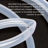 Picture of Quickun Pure Silicone Tubing, 3mm ID x 5mm OD High Temp Food Grade Tube Pure Silicone Hose Tube for Home Brewing, Beer Line, Kegerator, Wine Making, Aquaponics, Air Hose by Proper Pour (3.28 Ft)