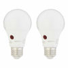 Picture of Amazon Basics A19 Dusk to Dawn Sensor LED Outdoor Light Bulb, 60W Equivalent, Energy-Efficient 9W, Daylight 2700K, E26 Base, 10,000 Hours, 2 Count (Pack of 1)