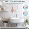 Picture of VIS'V Suction Cup Hooks, Small Clear Shower Suction Hooks Heavy Duty Vacuum Suction Cups with Hooks Removable Reusable Bathroom Suction Hooks for Tile Wall Window Glass Door 2 Pcs